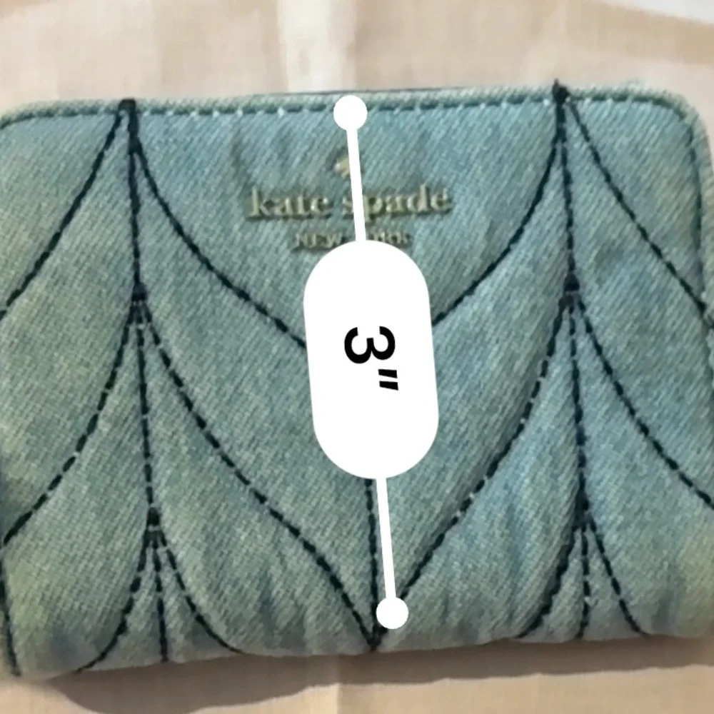 Kate Spade Briar Lane Quilted Denim Wallet